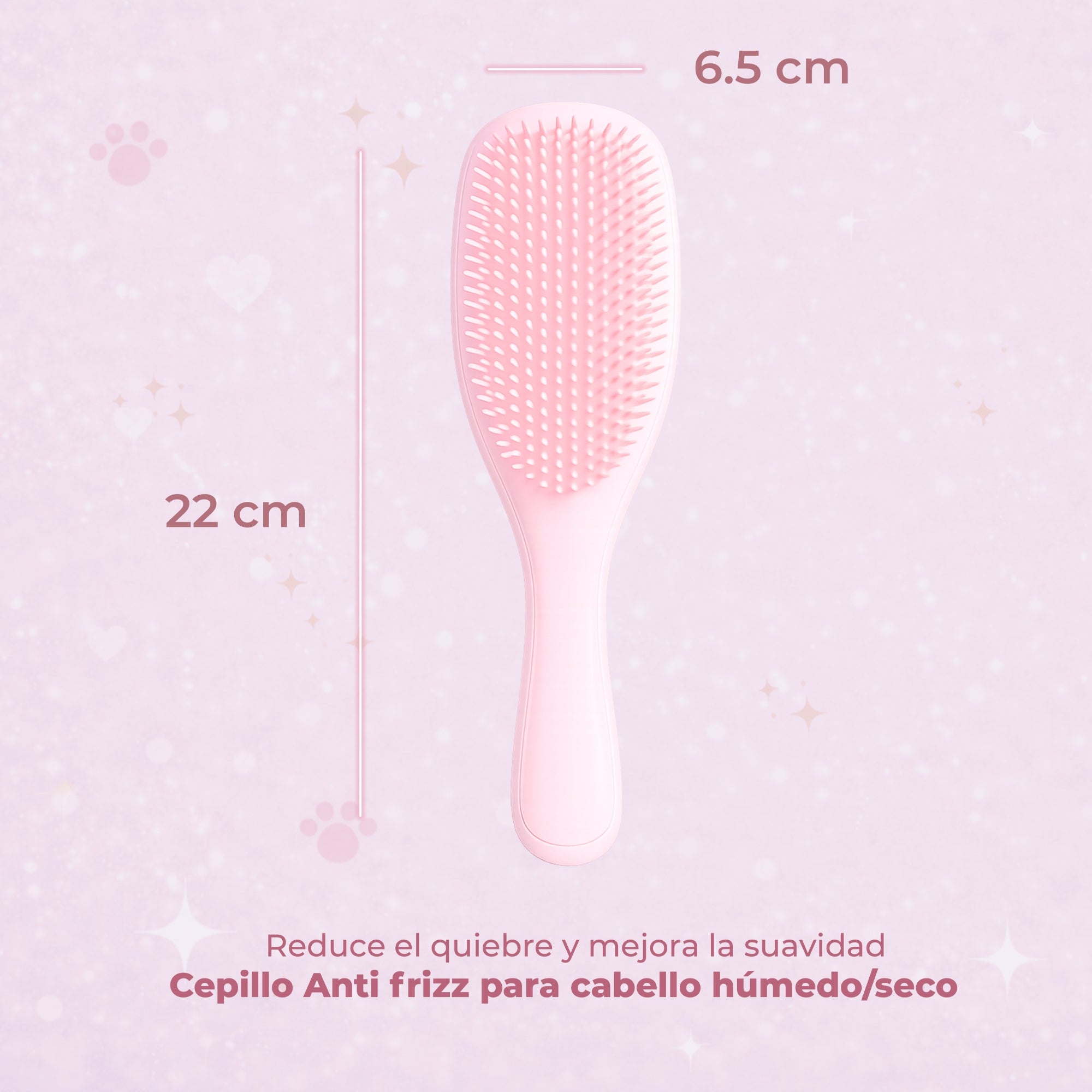 CEPILLO DESENREDANTE CON 2 PINZAS